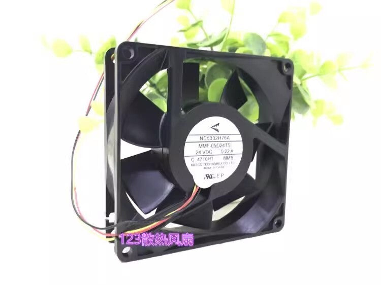 Mitsubishi NC5332H76A MMF-09D24TS DC24V 0.22A 3-Pin Silent Cooling Fan
