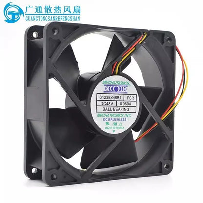 1pcs  MECHATRONICS G1238S48B1 DC48V 0.08A 3-wire cooling fan