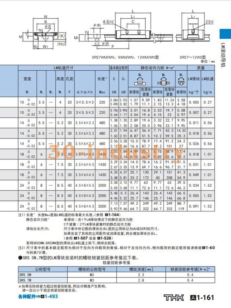 1Pcs New SRS9WGN Linear Guide Slider for Smooth Motion - SRS