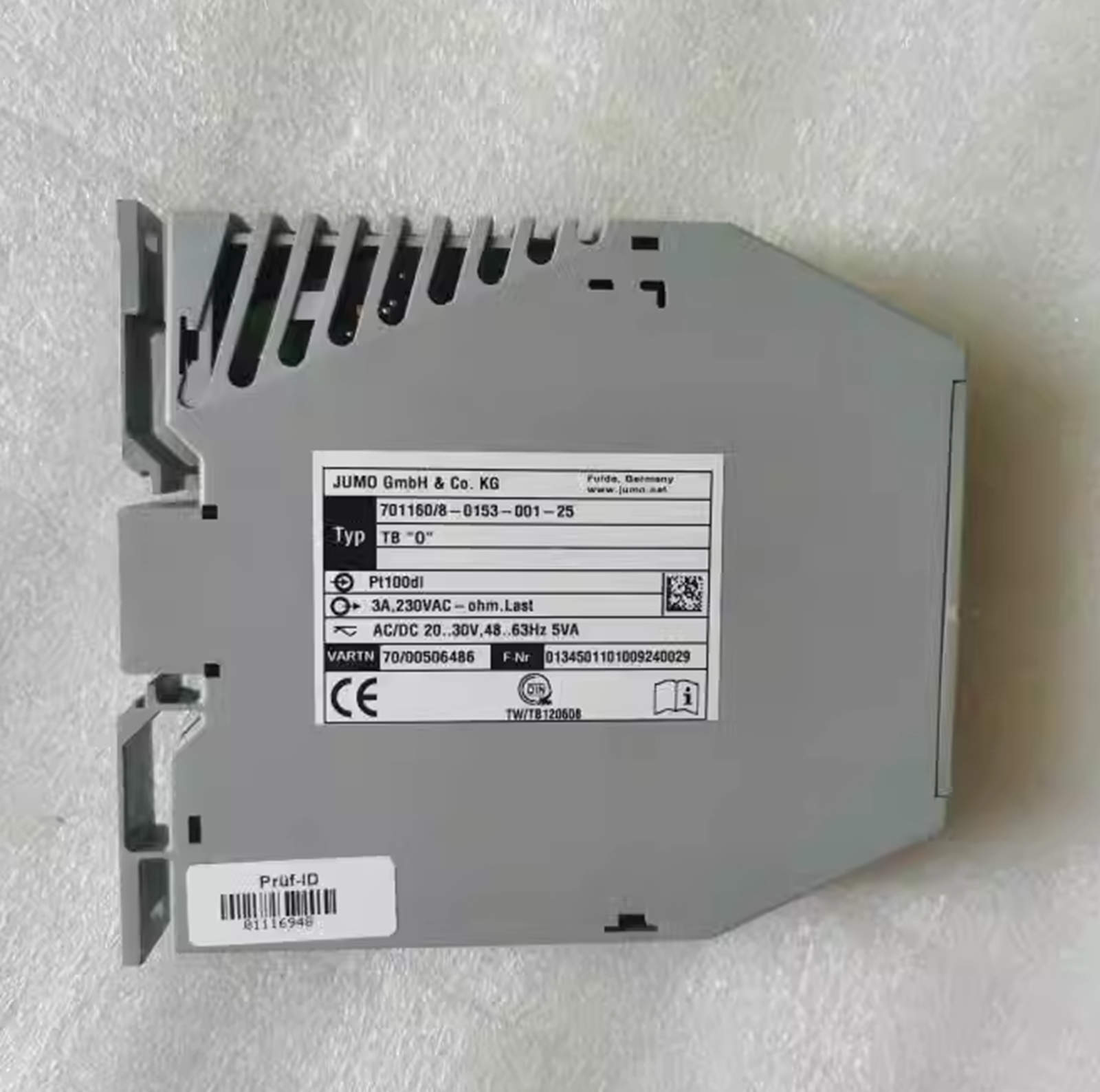 JUMO Temperature Controller 701160/8-0153-001-25 - JUMO