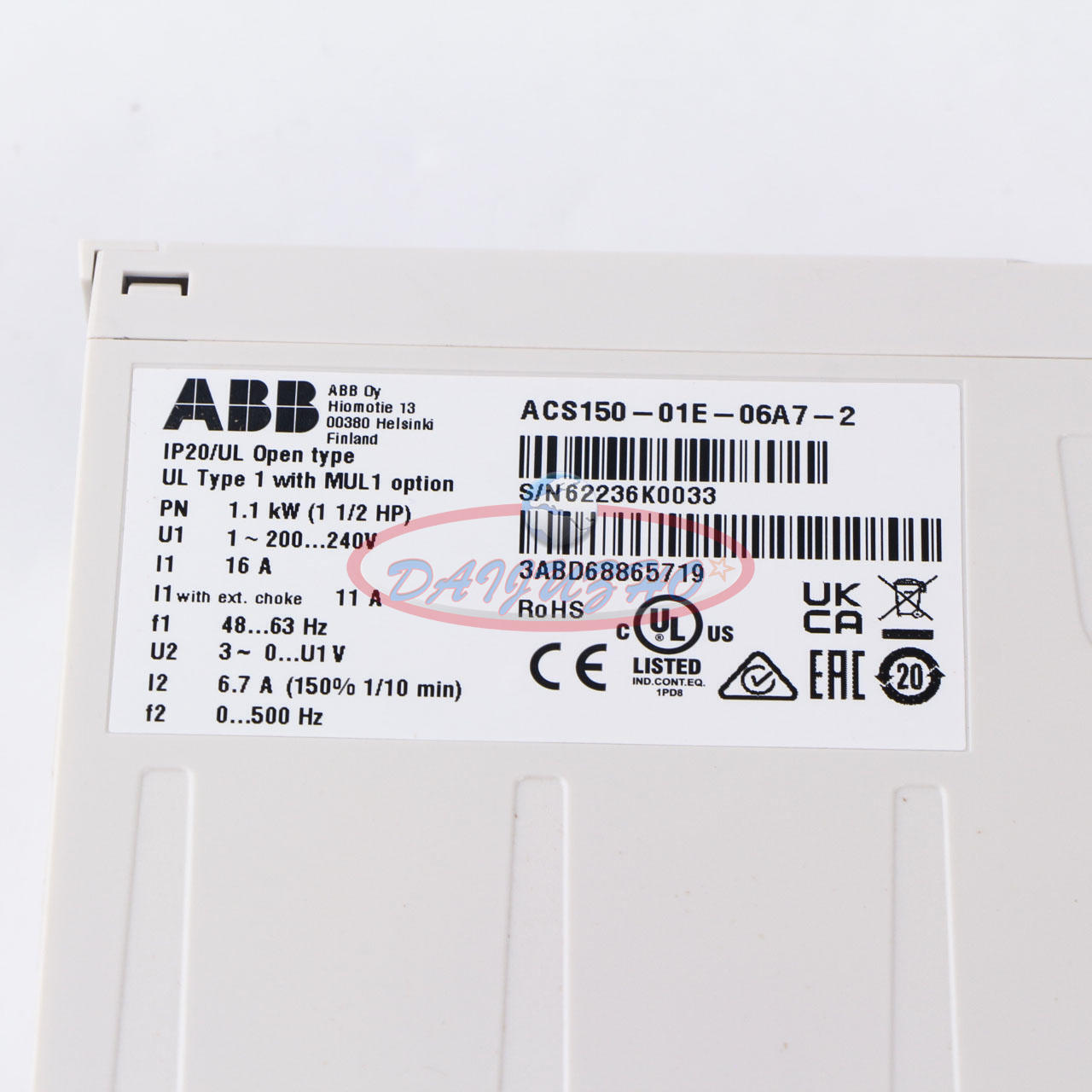 new 1PCS ABB Inverter ACS150-01E-06A7-2 220V 1.1KW - ABB