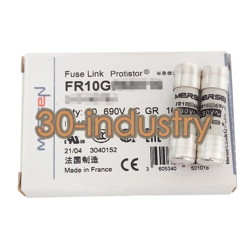 Fit Ferraz Shawmut Fuse FR10GB69V10 690V 10A - Pack of 10 - FERRAZ SHAWMUT