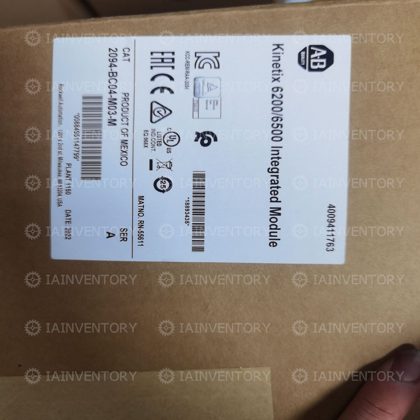 Allen Bradley Kinetix 6200/6500 Axis Module SER A - New in Box - ALLEN BRADLEY