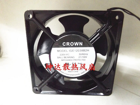 1pcs  CROWN IGE12038B2H 12038 12CM 230V 21 / 19W AC fan