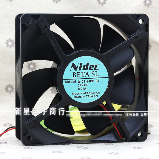 1pcs  Nidec D12E-24PH 05 24V 0.27A 12038 12cm inverter cooling fan 2pin