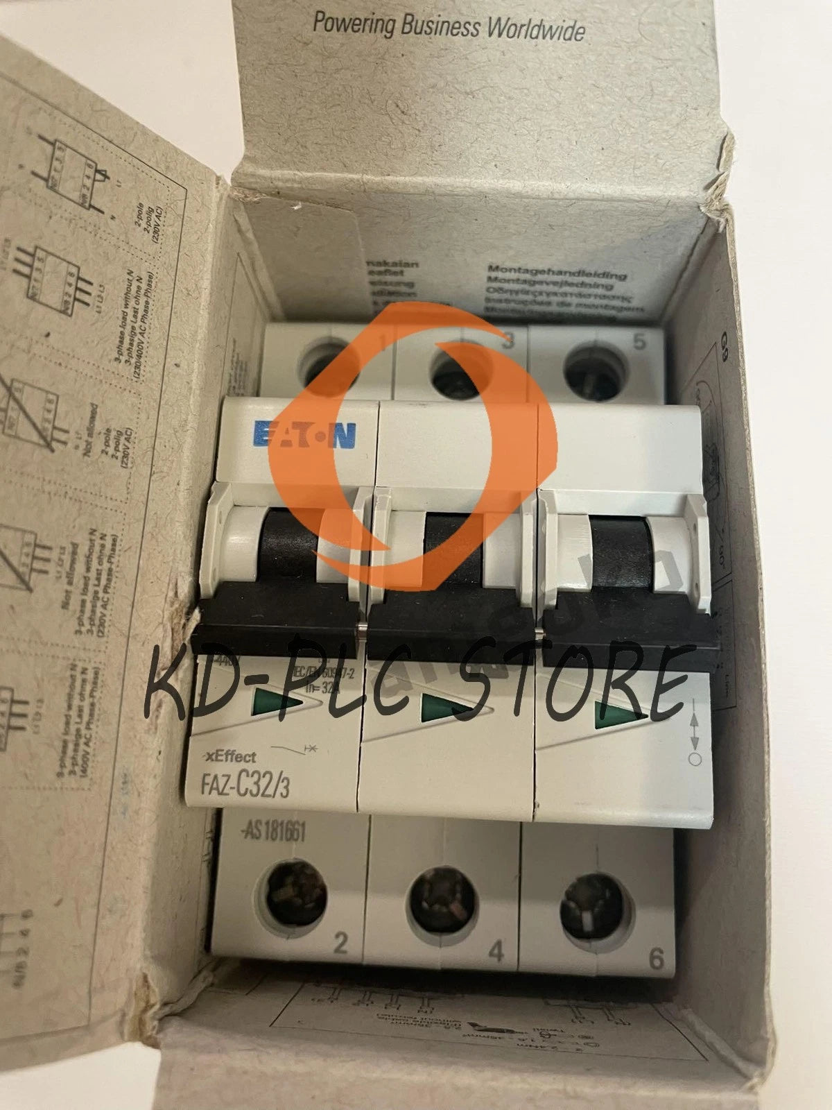 1PCS EATON MOELLER FAZ-C32/3
