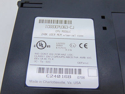 FANUC IC693 CPU363 PLC Module - FANUC