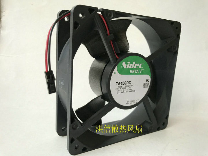 Nidec TA450DC B33534-55 DC24V 0.45Amp 12038 120mm inverter fan 2pin