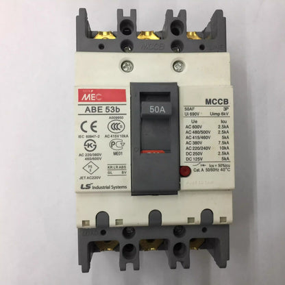 1PCS ABE53b 3P 50A Air Switch Molded Case Circuit Breaker