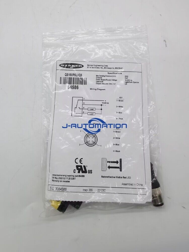 new 1PCS BANNER QS18VP6LVQ5 Photoelectric Sensor - BANNERS
