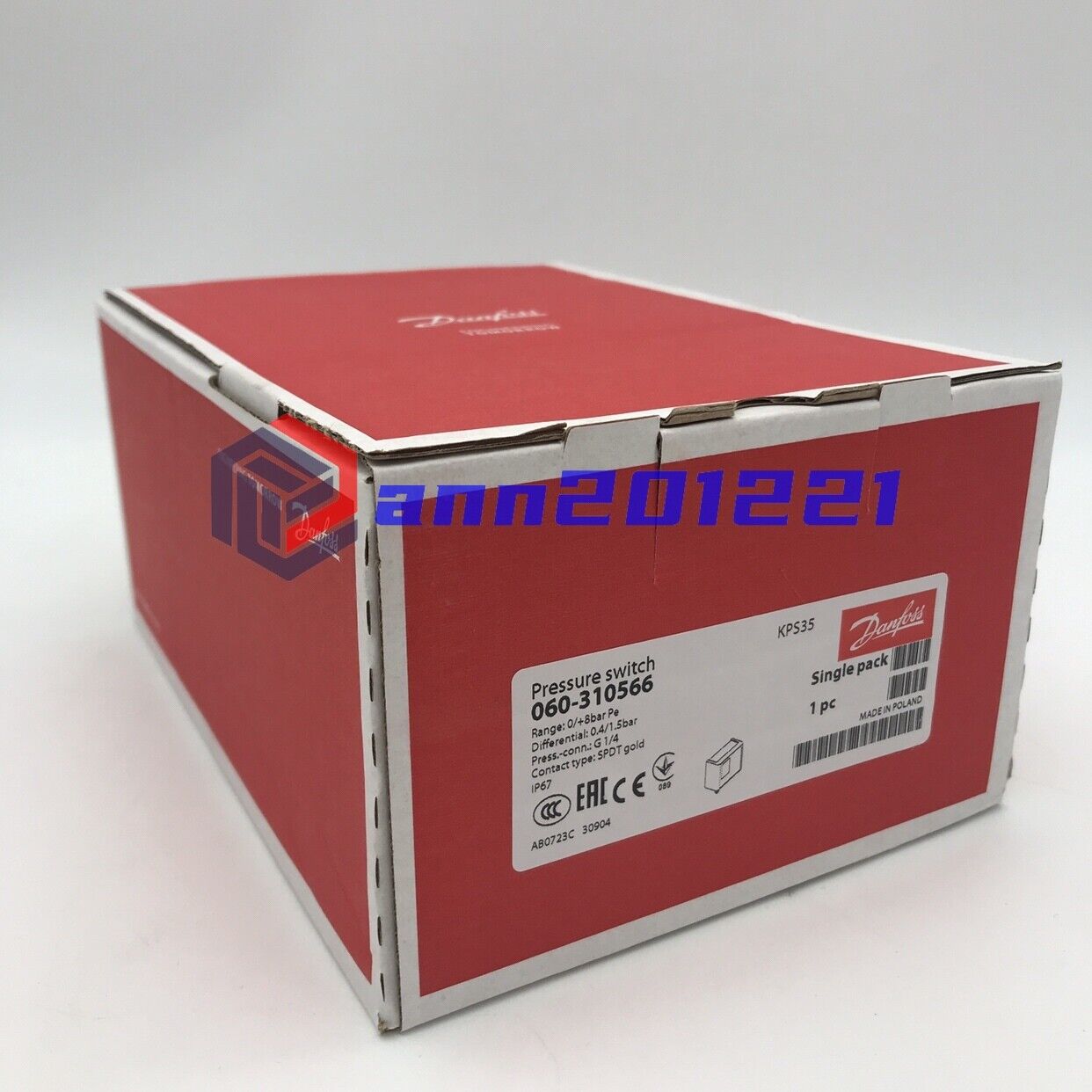 DANFOSS Pressure Switch KPS35 060-310566 - DANFOSS