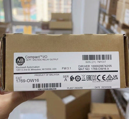 New Factory Sealed AB1769-OW16 SER A CompactLogix Relay Output Module - COMPACTLOGIX