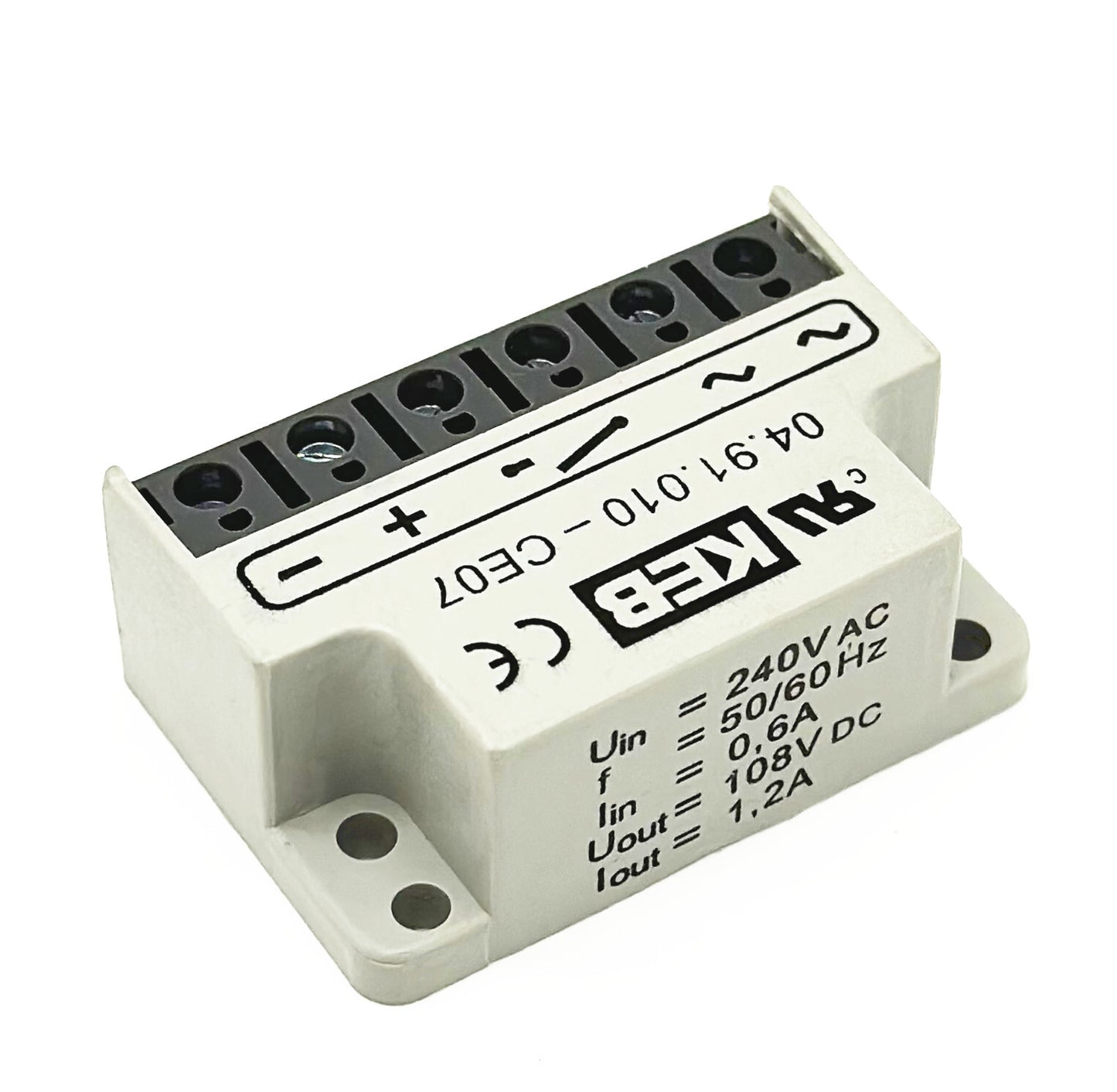 new KEB 04.91.010-CE07 Uin 500VAC 1,0A 0,45*Uin 50/60Hz Half-wave rectifier module