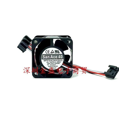 SANYO 9PF0424H303 DC24V 0.95A A90L-0001-0580#A 4CM Fanuc Interface Cooling Fan