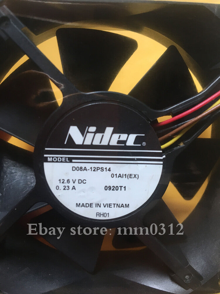 1PCS NIDEC 8CM 12.6V 0.23A D08A-12PS14 80mm for Hitachi projector fans 4pin