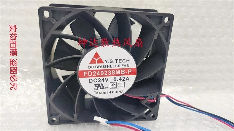 Y.S.TECH FD249238MB-P 9038 DC24V 0.42A 9CM 3-Pin Inverter Cooling Fan
