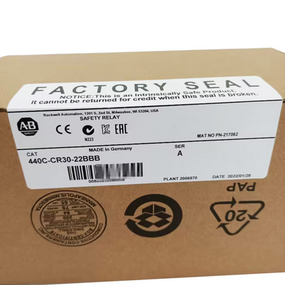 2023 New Sealed 440C-CR30-22BBB Programable Safety Relay 22 PT PLC, AB, NIB - AB