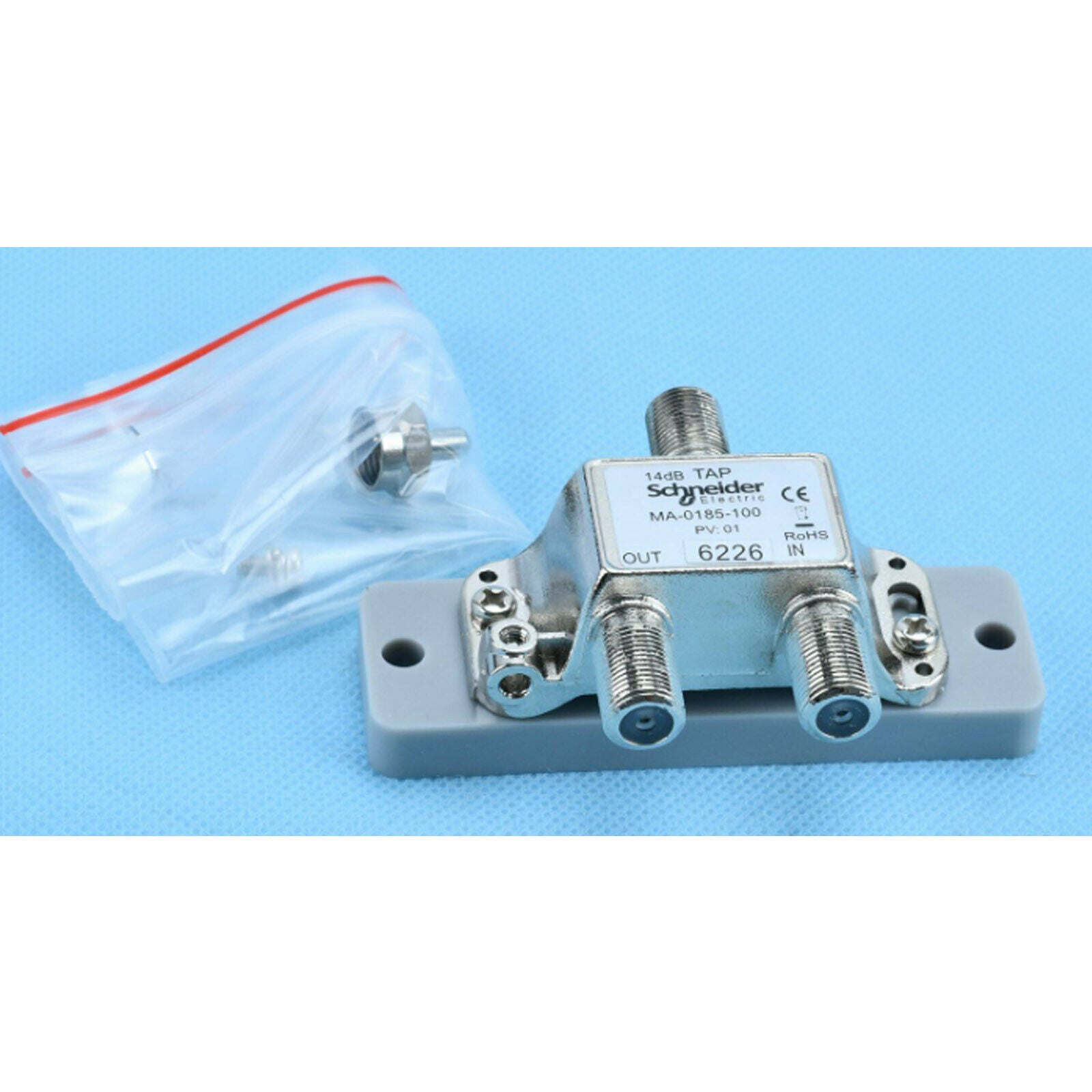 Schneider Modicon Coax Splitter MA-0185-100:Professional Coaxial Splitter with 100% Signal Transmission, 185° Splitting Angle - SCHNEIDER