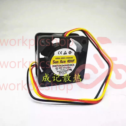 Sanyo 9WF0424H6D06A 24V DC 0.08A 3-wire cooling fan