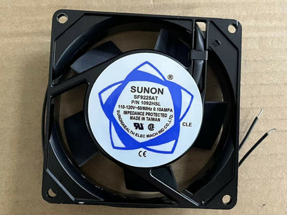 new 1pcs SUNON SF9225AT P/N1092HSL AC110/120V 0.14A 9225 Fan