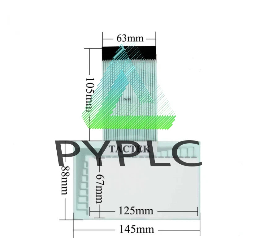 for 2711-B5A20 2711-B5A16 Digitizer Glass + Membrane Keypad Touch Screen Panel