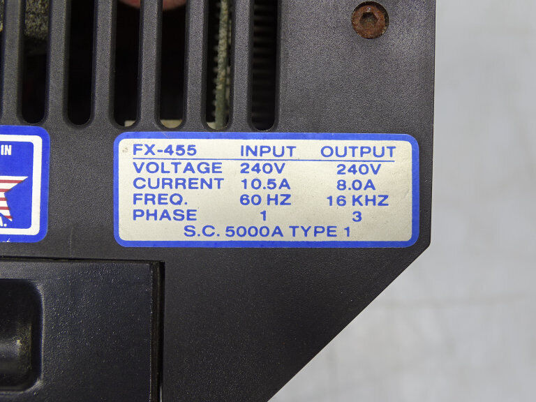 NIDEC FX-455 SERVO DRIVE: PROFESSIONAL SERVOMOTORS - NIDEC CORP