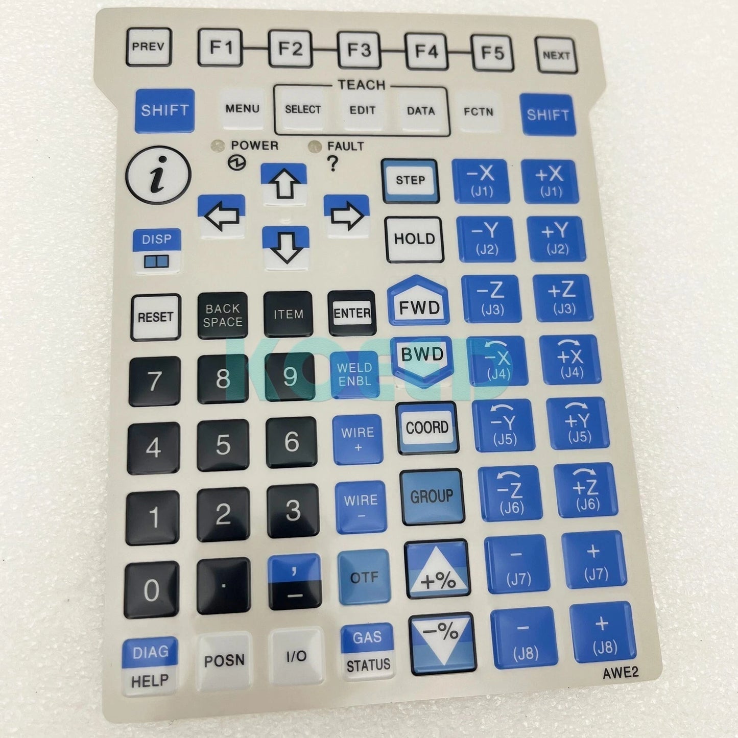 AWE2 Membrane For Fanuc A05B-2255-C105 teach pendant keypad front overlay
