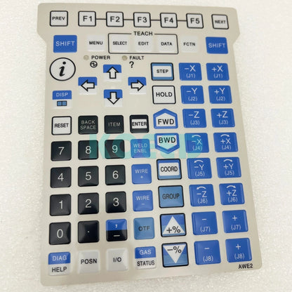 AWE2 Membrane For Fanuc A05B-2255-C105 teach pendant keypad front overlay