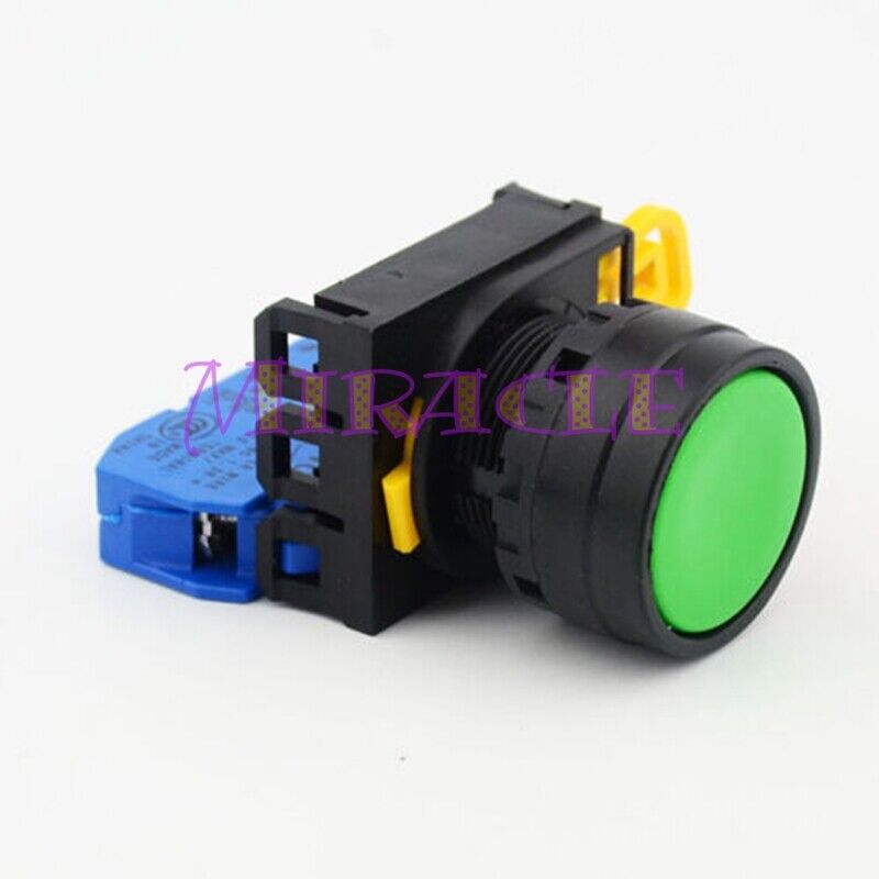 new 5PC IDEC Green Self-reset Button Switch YW1B-M1E10G 1NO 22mm YW-E10 - IDEC