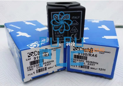 1PCS Electromagnetic valve coil 220V 9100/RA6 Castel Type HM2