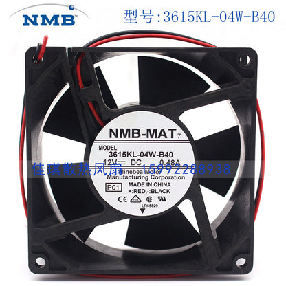 1pcs NMB-MTA 3615KL-04W-B40 12v 0.48a 9038 2-wire inverter fan