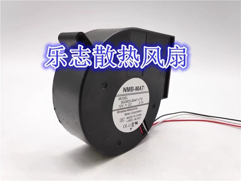 NMB-MAT BG0903-B047-VTS 9733 DC12V 2.1A 3-Wire High Airflow Turbo Cooling Fan