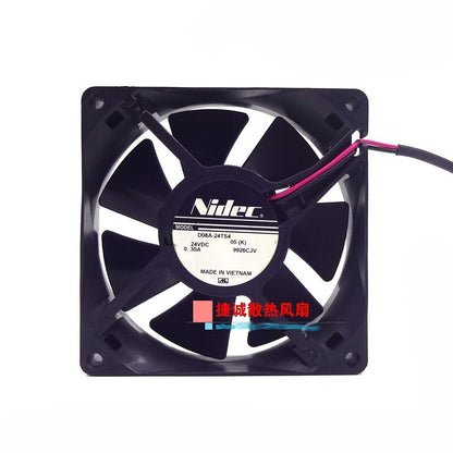 NIDEC D08A-24TS4 24V 0.30A 8CM 8025 Inverter high airflow equipment fan