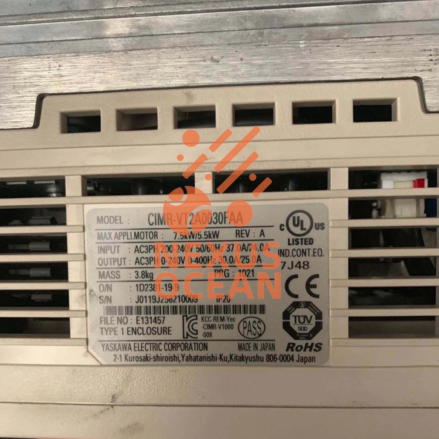1Pcs YASKAWA Frequency Converter V1000 CIMR-VT2A0030FAA Free ship #YP1
