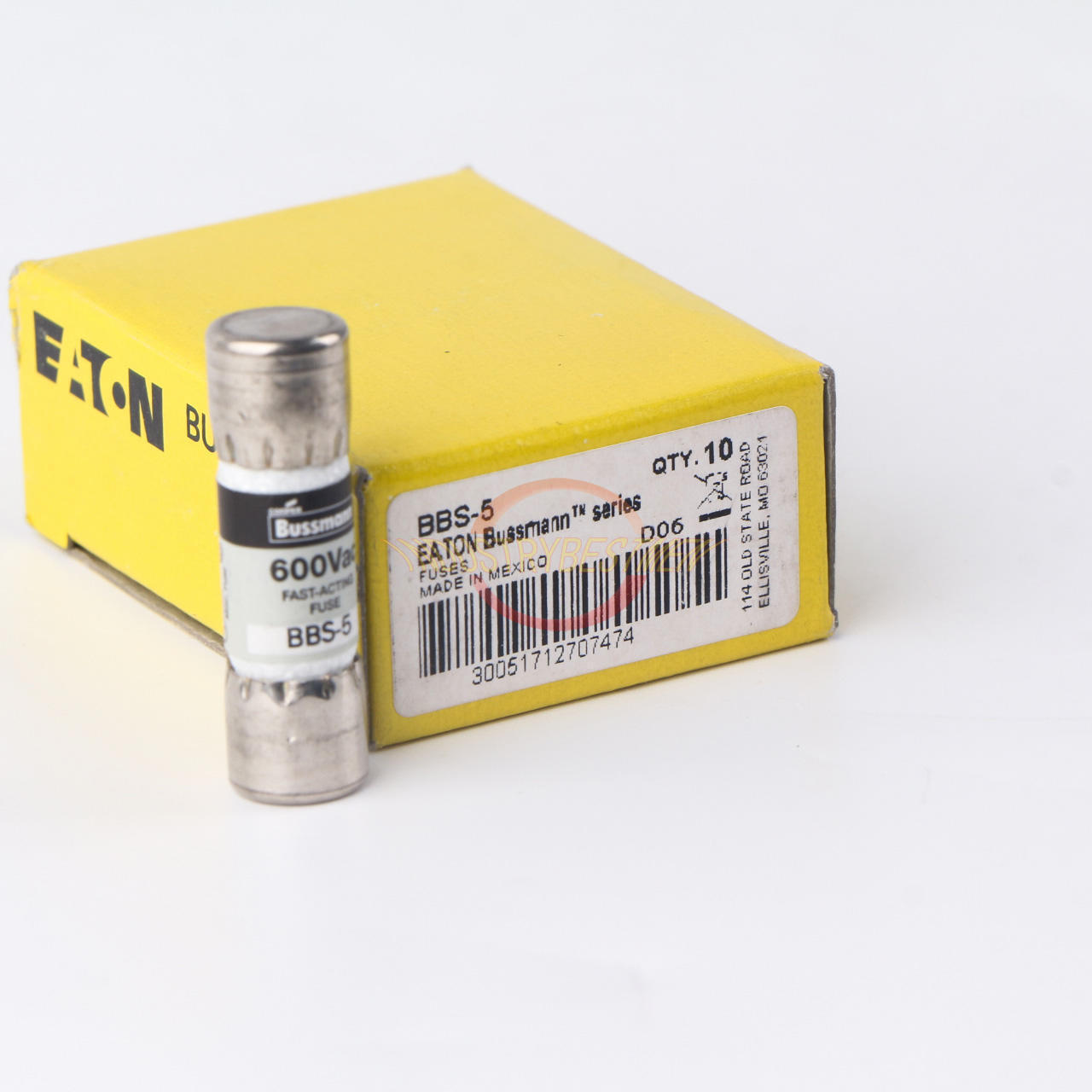 New 10PCS Bussmann BBS-5 5A 600Vac Fast-acting Fuse - BUSSMANN