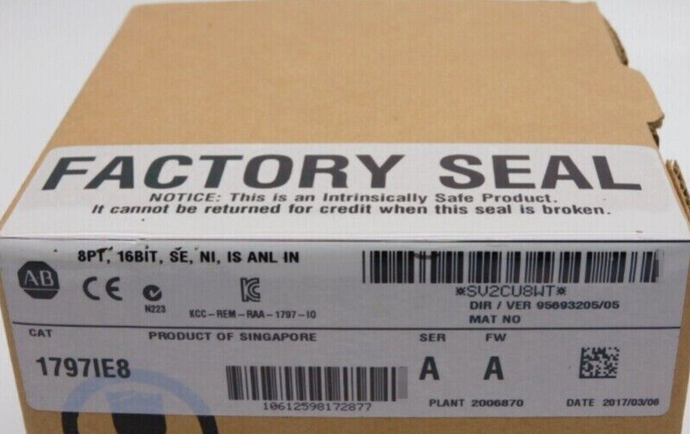 Sealed 1797IE8 Flex Ex 8 Point Analog Input Module - KOEED