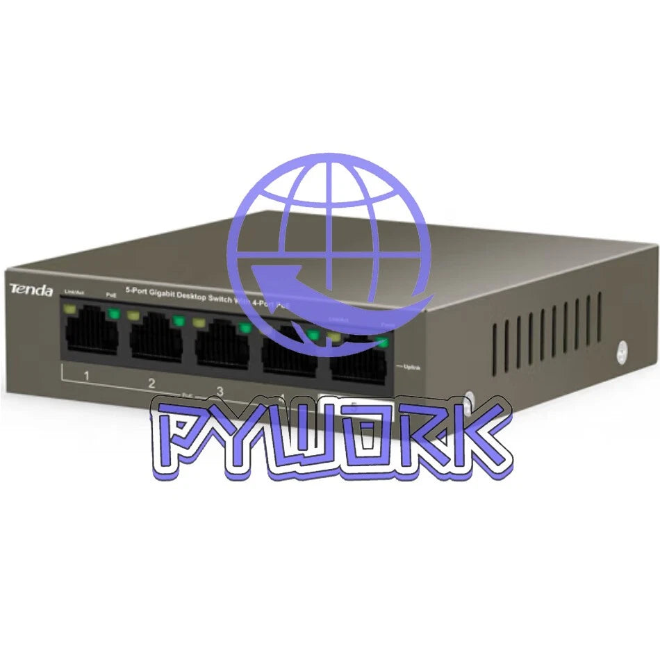 TEG1105P-4-63W 5 Gigabit Network Switches PoE Power Supply Switch VLAN