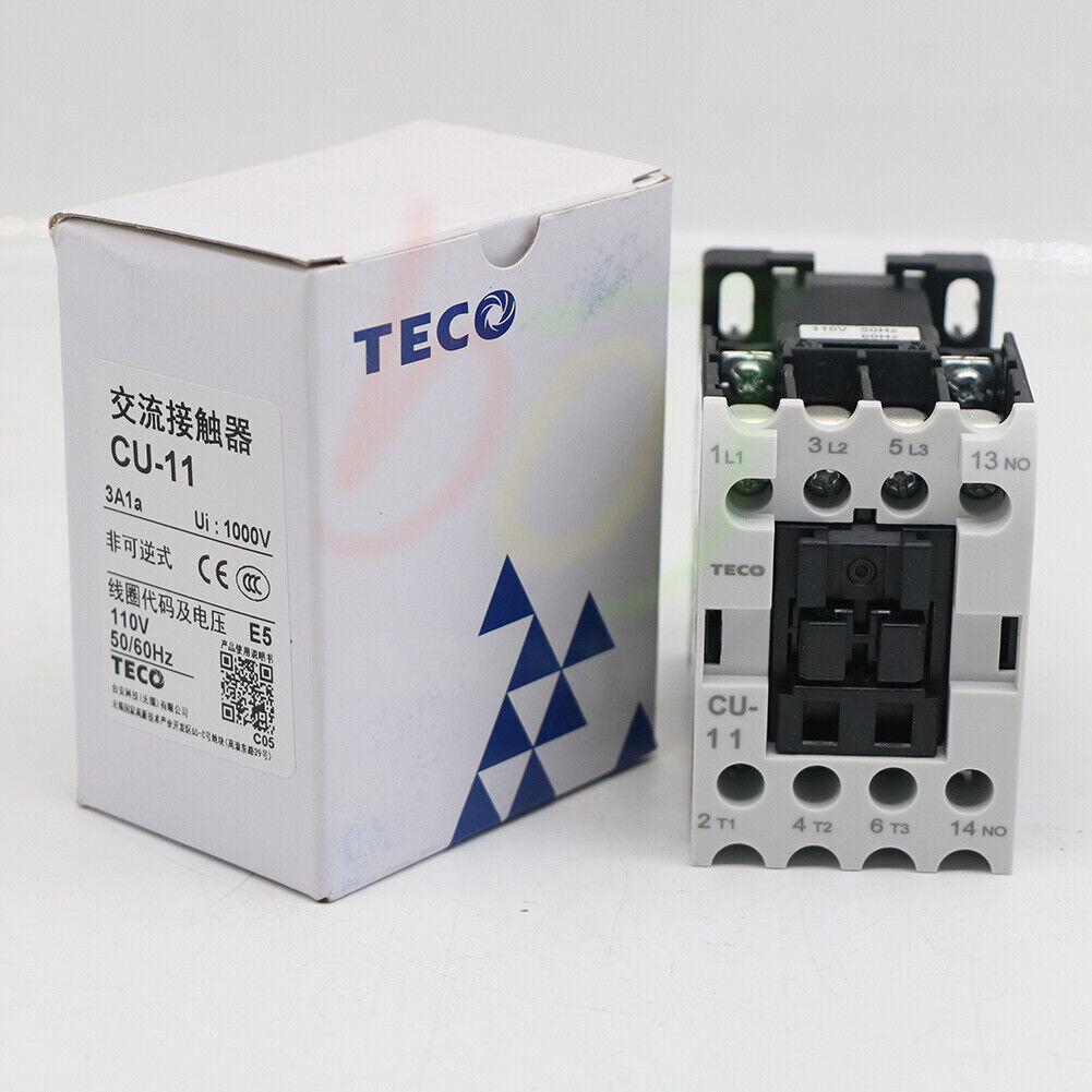 new 1Pcs  Taian TECO  CU-11 110V AC Contactor