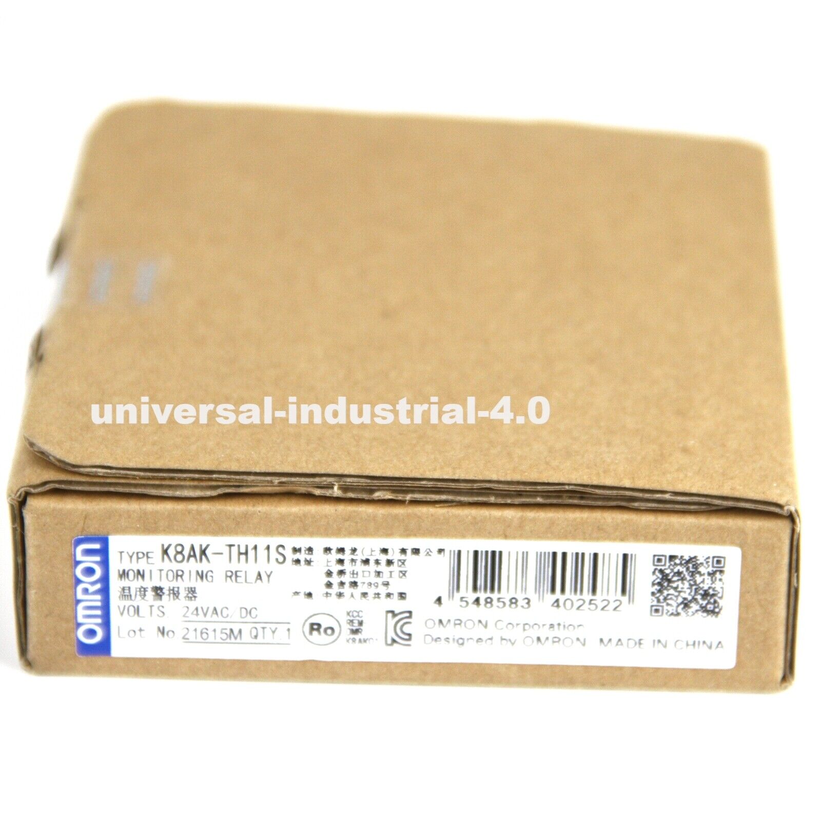 OMRON Temperature Sensor K8AK-TH11S 24V Alarm System AC/DC Compatible - OMRON