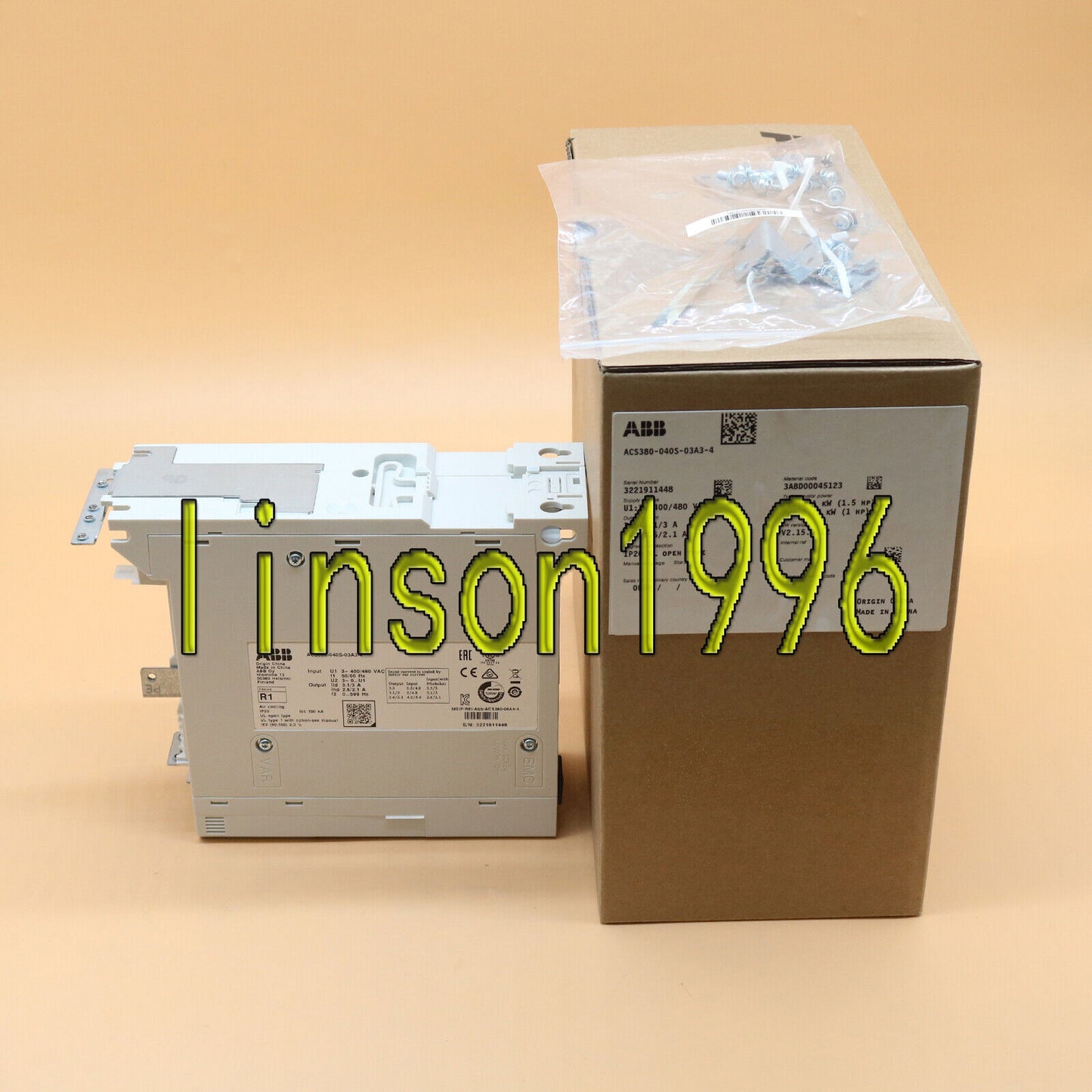 ABB Inverter ACS380-040S-03A3-4 3P 380V-480V 1.1kW Fast Delivery - ABB