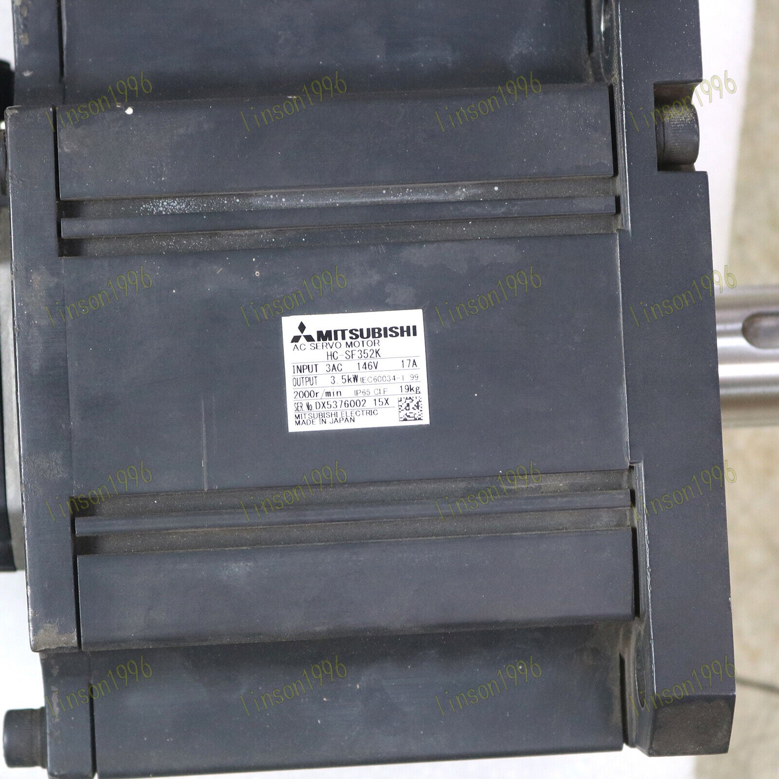 used 1PC Mitsubishi AC servo motor HC-SF352K FAST SHIP - MITSUBISHI