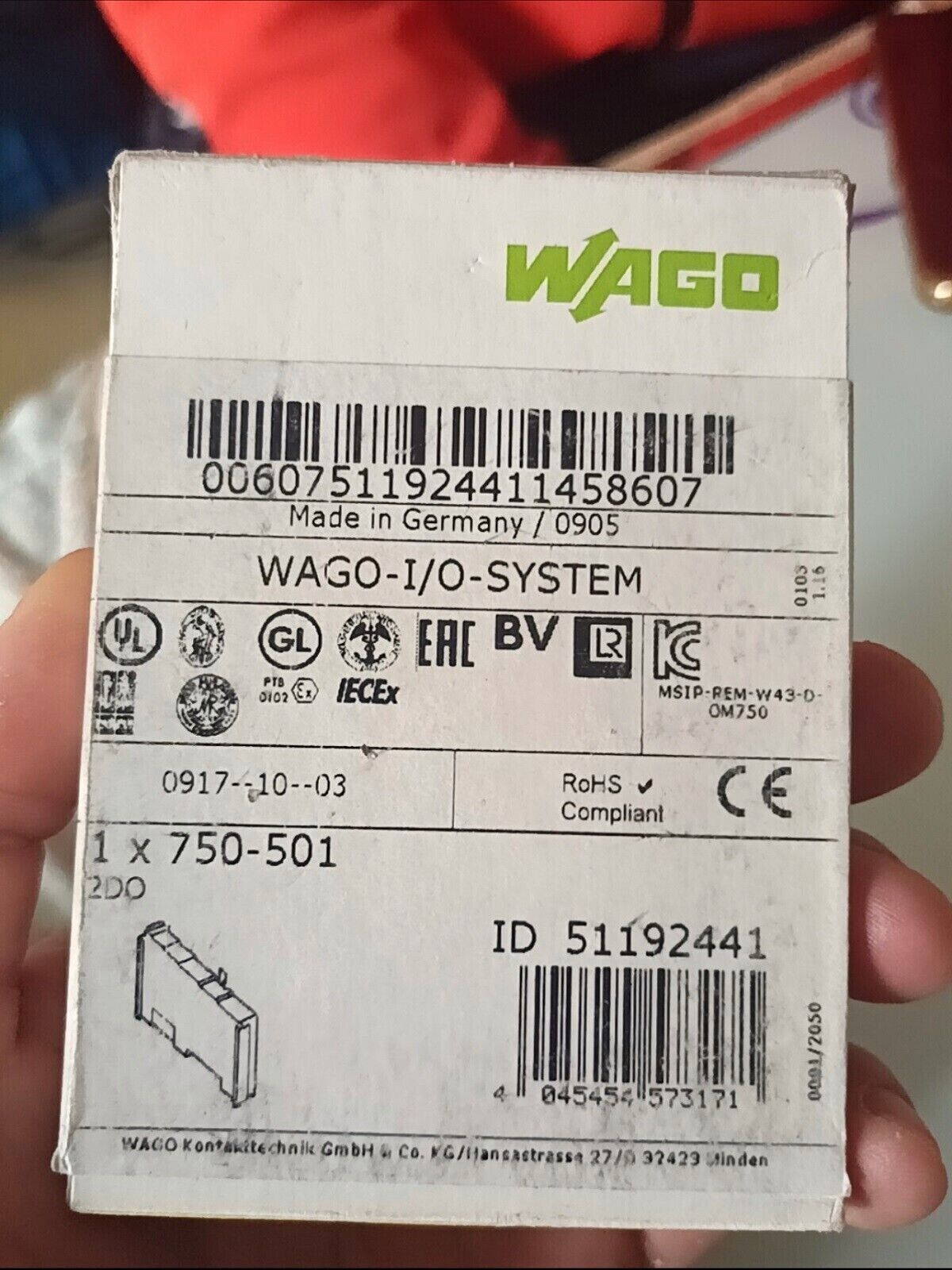 New WAGO 750-501 PLC Module In Box - WAGO
