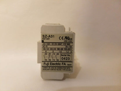 new Fuji Electric SZ-A31 Auxiliary Contact Block SZ1A31 - FUJI ELECTRIC