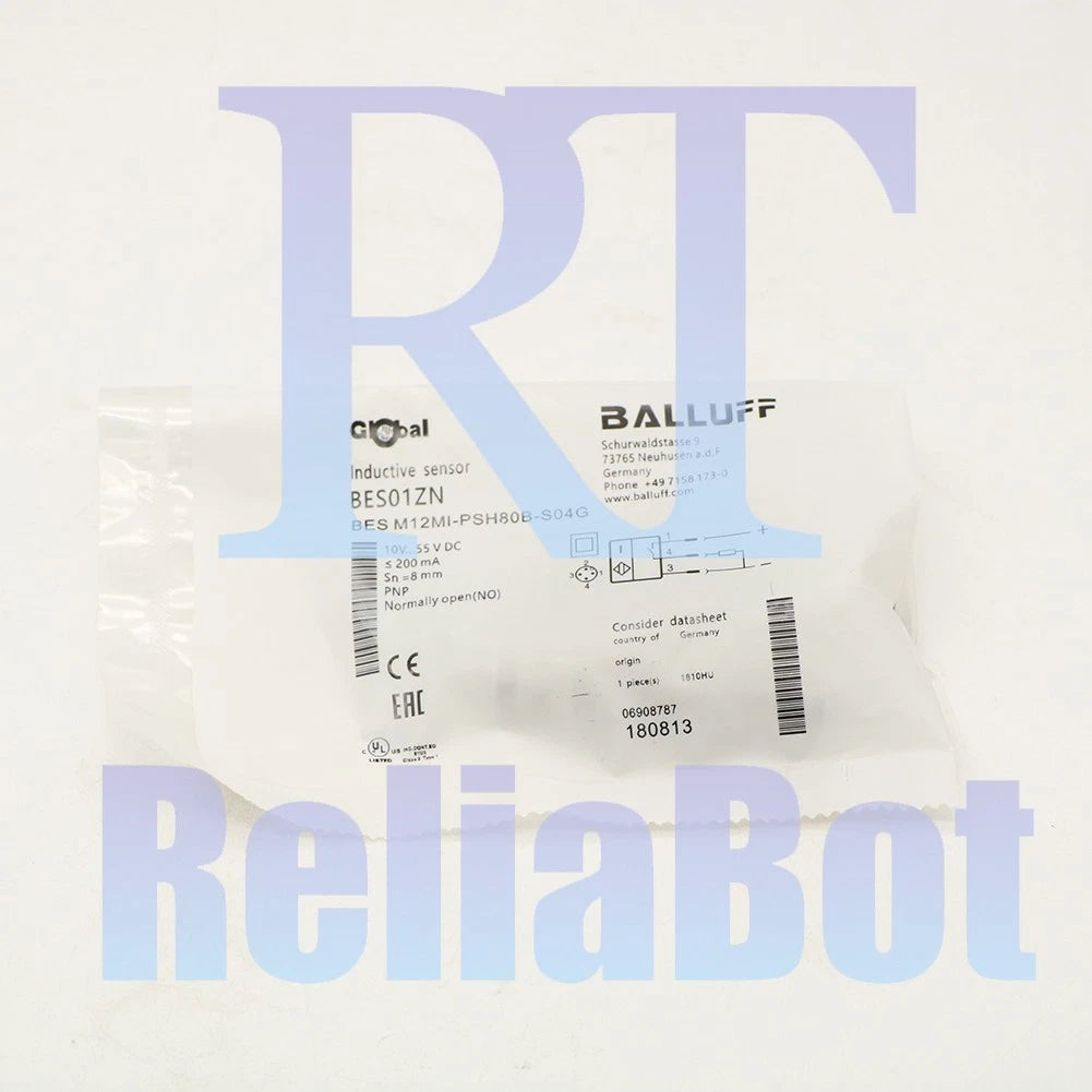 1PCS PNP Inductive Sensor BALLUFF BES M12MI-PSH80B-S04G BES01ZN