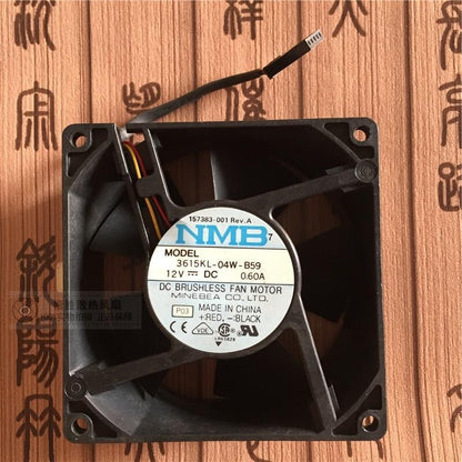 NMB 3615KL-04W-B59 9038 DC12V 0.60A 9CM Server Cooling Fan