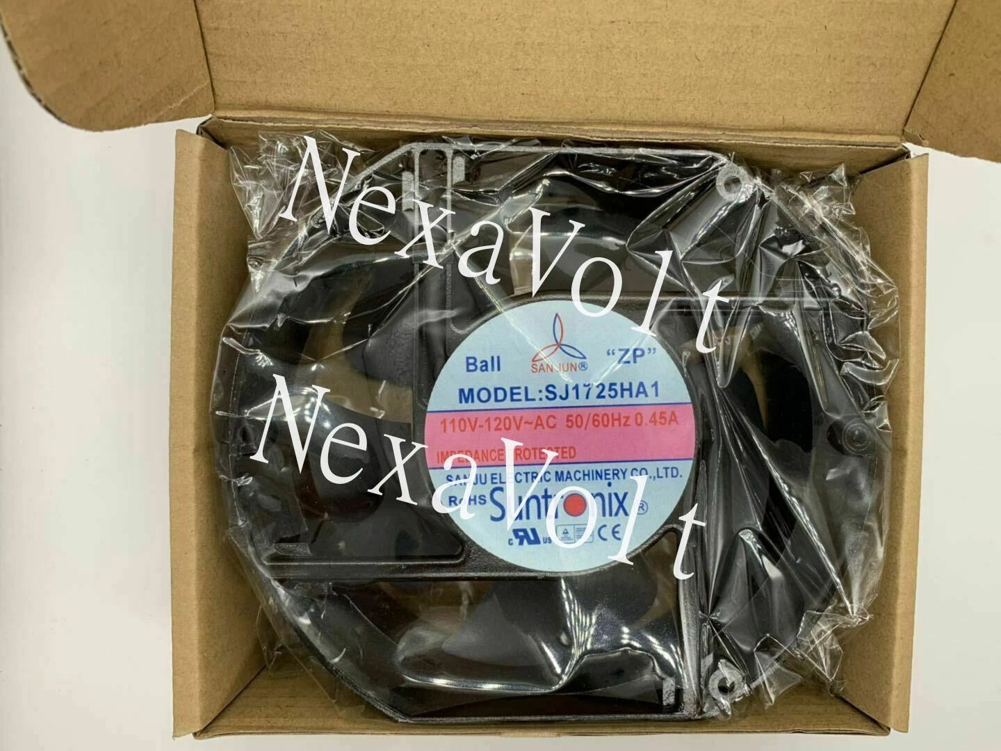 SUNTRONIX SJ1725HA1 Cooling Fan 110-120V~AC 50/60Hz 0.45A 170x150x51mm #M2445 QL