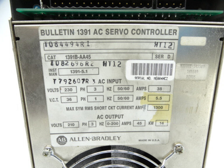 Allen Bradley 1391B-AA45 Series D Servo Drive - ALLEN BRADLEY