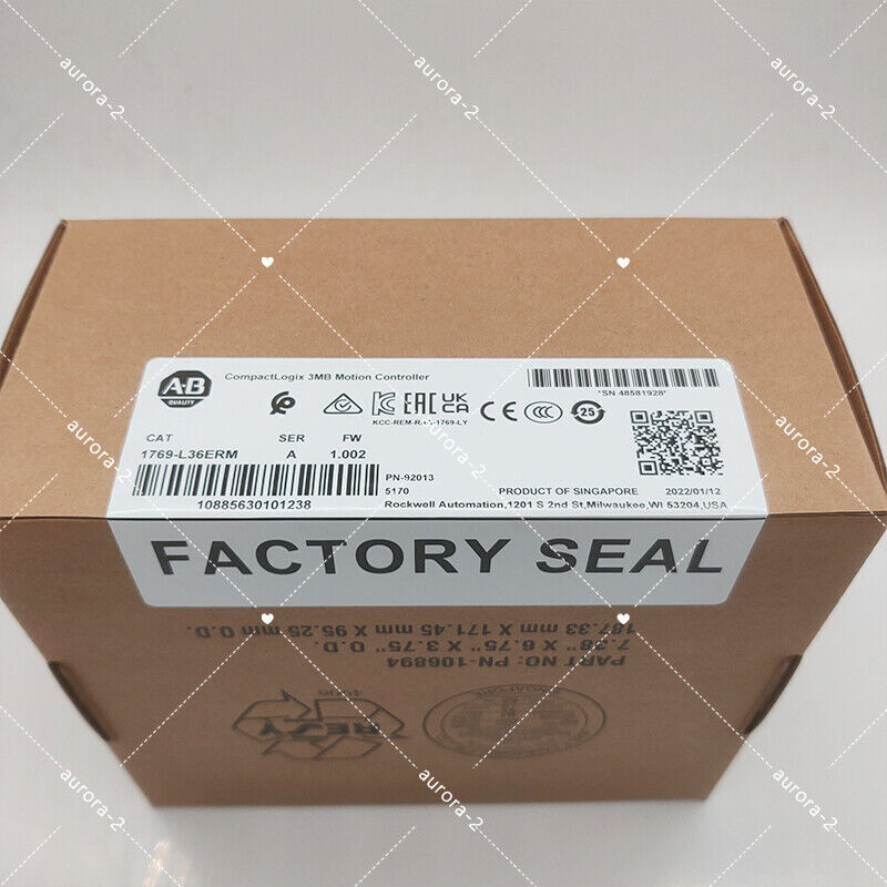 New Factory Sealed AB 1769-L36ERM SER CompactLogix 3MB Motion Controller USA - COMPACTLOGIX