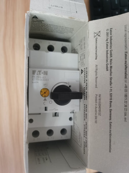 1PCS Eaton Moeller PKZM4-63 XTPR063DC1NL Circuit Breaker 55-63A