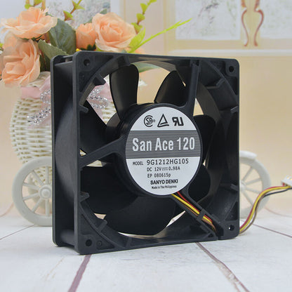 1pcs Sanyo 9G1212HG105 12CM 12V 0.98A 12038 pwm fan
